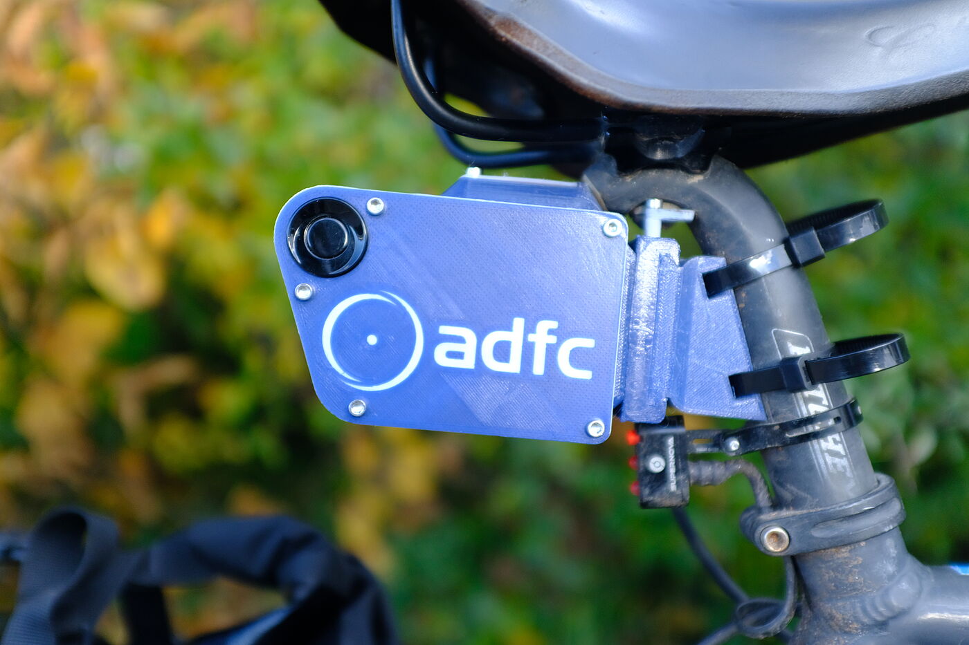 OBS am Rad OBS an Rennrad Sattelstütze befestigt