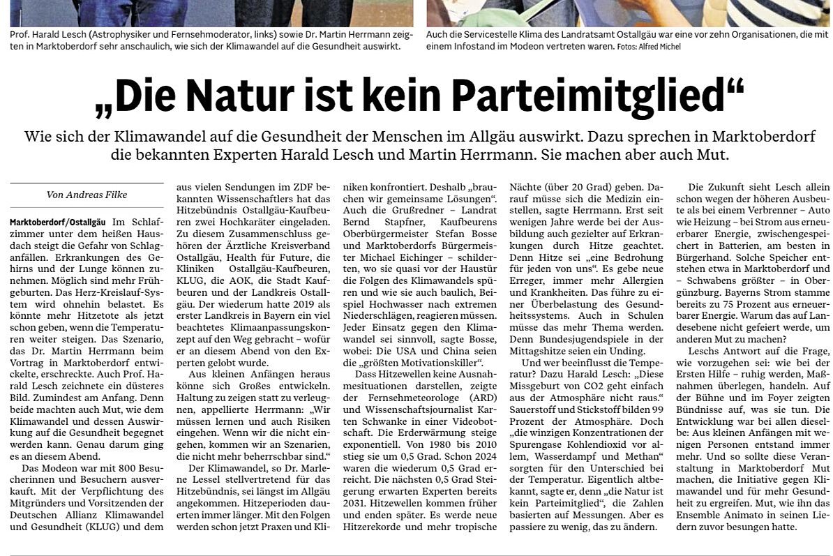 AZ-Bericht Zeitungsbericht
