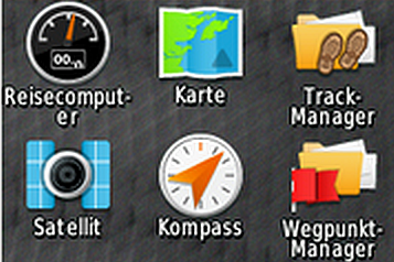 Foto Anzeige Einstellungsmenü Garmin-Gerät