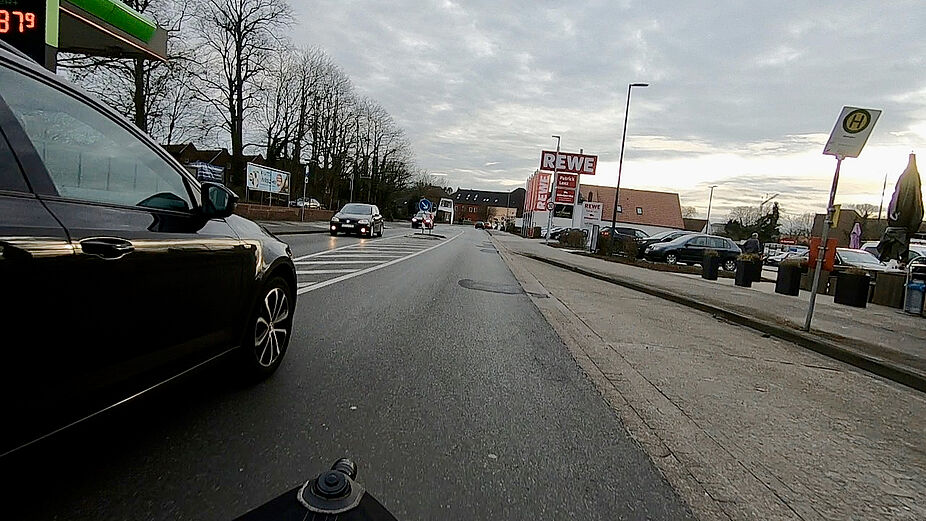 Zu eng - Überholabstand Huntetor, Wildeshauen